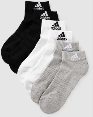 adidas Sneakersocken Mit Label-Detail Modell 'Cush Ankle' Im 6Er-Pack - Weiß