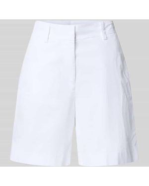 Marc O' Polo Slim Fit Shorts aus Twill - Weiß