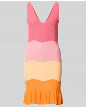 Oh April Strickkleid aus Viskose-Mix Modell 'Jany' - Pink