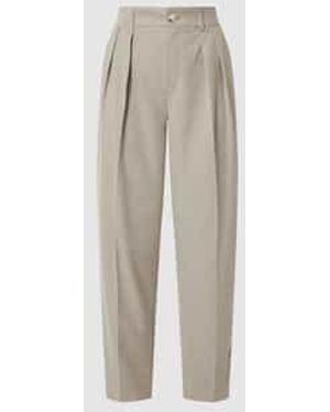 Ouí Bandplooibroek Met Viscose - Wit