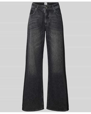 Brax Wide Fit Jeans im 5-Pocket-Design Modell 'Morgan' - Grau