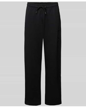 EA7 Baggy Fit Sweatpants Mit Label-Print - Schwarz
