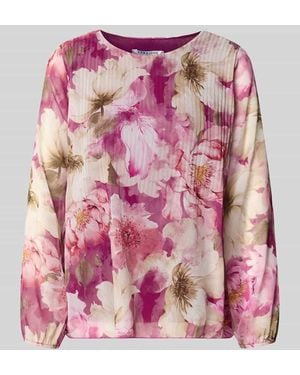 ZABAIONE Regular Fit Bluse mit Plisseefalten Modell 'An44nii' - Pink