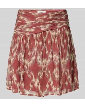 Ba&sh Minirock mit gelegten Falten Modell 'MINA' - Rot