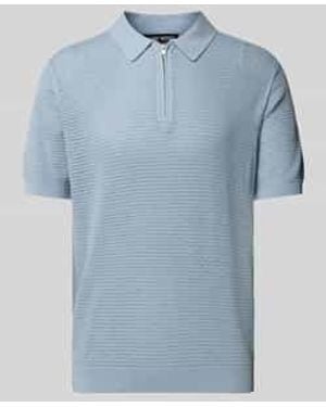 Antony Morato Regular Fit Poloshirt Met Structuurmotief - Blauw