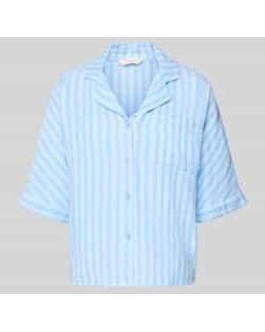 ONLY Blouses Korte Mouw - Blauw