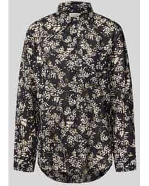 Marc O' Polo Relaxed Fit Blouse Met Lange Mouwen Van Puur Katoen - Grijs