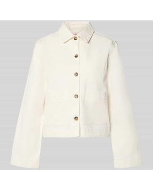 SELECTED Relaxed Fit Jeansjacke aus Bio-Baumwoll-Mix Modell 'HOTEL AMOUR' - Natur