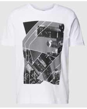 Esprit T-Shirt Met Motiefprint - Wit