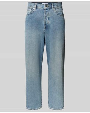 SELECTED Loose Fit Jeans im 5-Pocket-Design Modell 'KOBE' - Blau