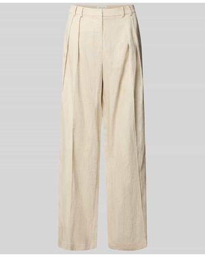 Cph Muse Wide Fit Stoffhose aus Lyocell-Mix Modell 'Teni' - Natur