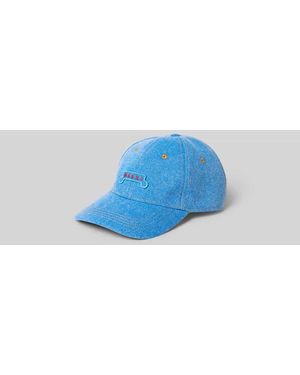 Marni Base Cap mit Logo-Stitching - Blau