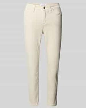 Cambio Slim Fit Jeans Met Verkort Model, Model 'Piper' - Naturel
