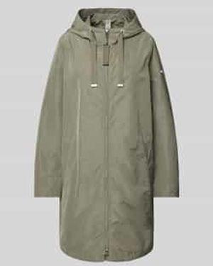 Cinque Lange Jas Met Capuchon - Groen