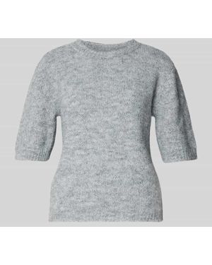 Noisy May Pullover mit 1/2-Arm Modell 'SUTTON' - Grau