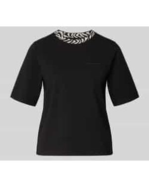 Marc Cain T-Shirt Met Ronde Hals - Zwart