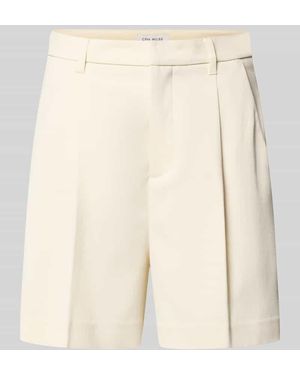 Cph Muse Straight Fit Shorts mit Viskose-Anteil Modell 'Tailor' - Natur