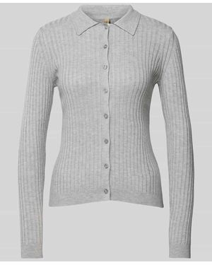 Soya Concept Strickjacke Mit Knopfleiste Modell 'Fetima' - Grau