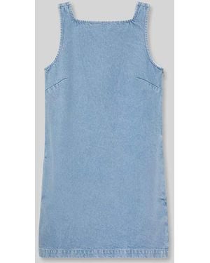 Calvin Klein Mini Jeanskleid aus reiner Baumwolle - Blau