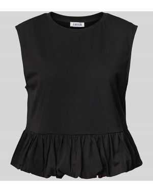 EDITED Tanktop mit ausgestellter Rockpartie Modell 'Davinia' - Schwarz