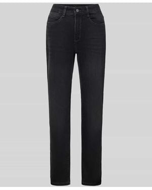M·a·c Cropped Jeans mit Eingrifftaschen - Blau