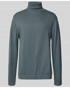 Jack & Jones Rollkragenpullover mit Rippenbündchen - Blau