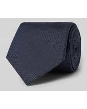Willen Stropdas Van Pure Zijde Met Labeldetail - Blauw