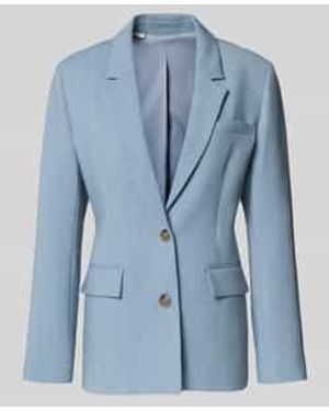 SELECTED Regular Fit Longblazer Met Reverskraag Model 'Rita' - Blauw