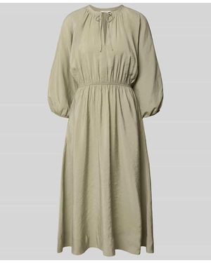 Opus Midikleid mit Eingrifftaschen Modell 'Worty' - Natur