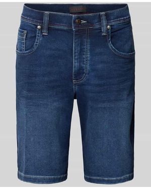 Bugatti Jeansshorts Mit Eingrifftaschen - Blau