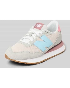 New Balance Sneaker aus Leder-Mix mit Logo-Detail - Weiß