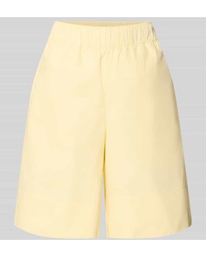 Rich & Royal Straight Fit Shorts mit elastischem Bund - Gelb