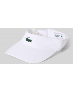 Lacoste Visor Cap mit Logo-Patch - Weiß