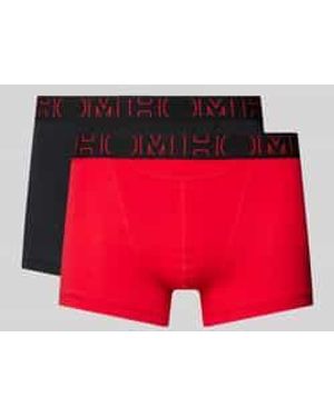 Hom Boxershort Met Elastische Band Met Label - Rood