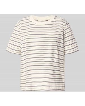 SELECTED Boxy Fit T-Shirt aus reiner Baumwolle Modell 'ESSENTIAL' - Natur