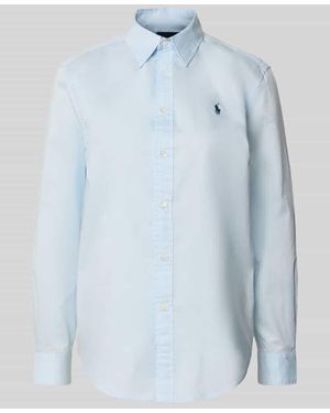 Polo Ralph Lauren Hemdbluse mit Knopfleiste - Blau