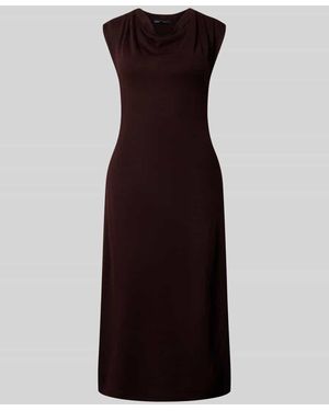 Mango Strickkleid mit Wasserfall-Ausschnitt Modell 'SANTA' - Lila