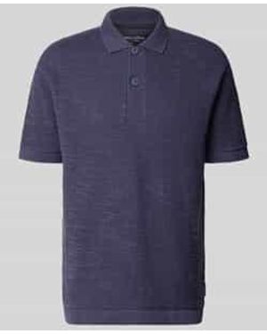 Marc O' Polo Relaxed Fit Poloshirt Van Katoenmix - Blauw