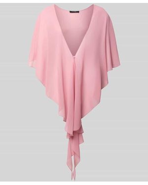 Vera Mont Stola aus Chiffon mit Knopfverschluss - Pink