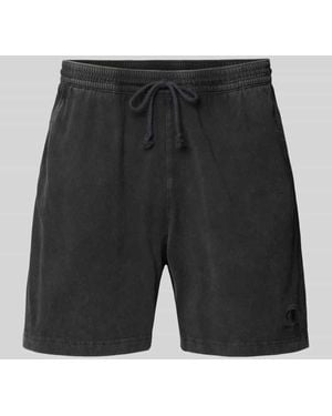 Champion Regular Fit Shorts mit Label-Stitching - Schwarz