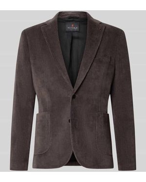Zuitable Slim Fit Sakko aus Baumwoll-Mix in Cord-Optik Modell 'Nick' - Schwarz