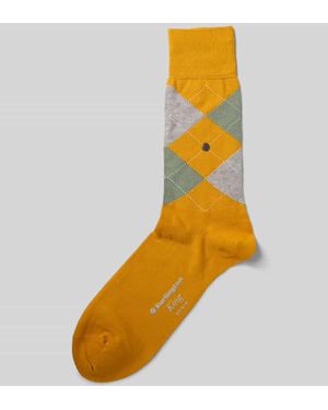 Burlington Socken mit Label-Details - Orange