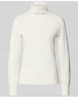 S.oliver Slim Fit Pullover aus Viskose-Mix - Natur