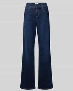 ANGELS Wide Leg Jeans Met Riem, Model 'Liz Belt' - Blauw