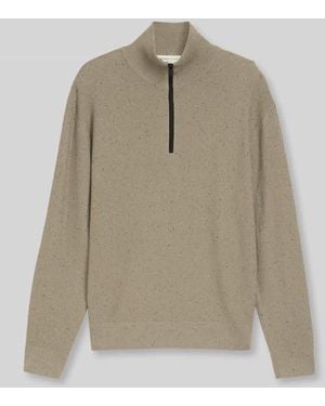 Tom Tailor Regular Fit Pullover aus reiner Baumwolle - Natur