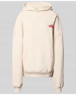 Karo Kauer Hoodie mit Statement-Print Modell 'Love Club' - Natur
