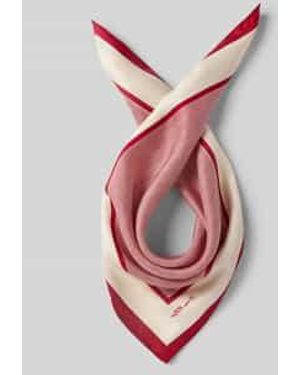 Tommy Hilfiger Sjaal Van Pure Zijde - Roze