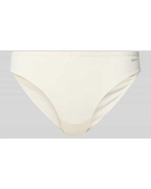 SKINY Slim Fit Bikini Brief mit Logo-Print Modell 'Element' - Weiß