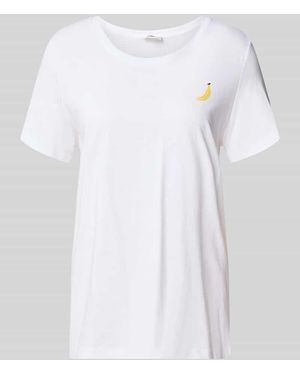 S.oliver Regular Fit T-Shirt aus reiner Baumwolle - Weiß