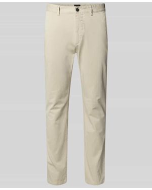 BOSS Slim Fit Chino aus Baumwoll-Mix - Natur